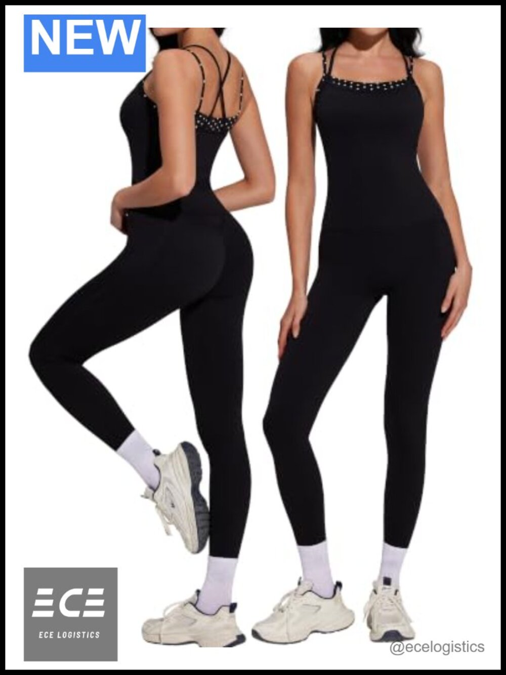 Women's Two Piece Workout Set Nylon Elastane Compression Leggings Sports Bra